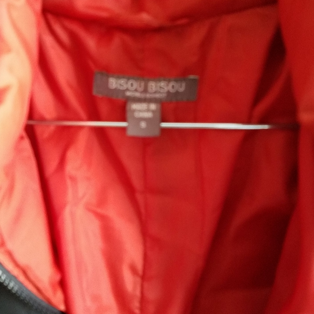 Bisou Bisou long down coat. S Black, detach hood - Picture 7 of 14